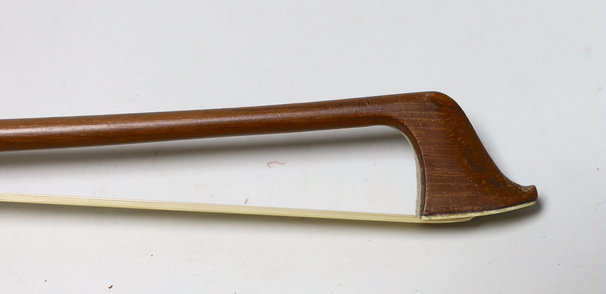 An early 20th century French half size cello, with soft case and bow